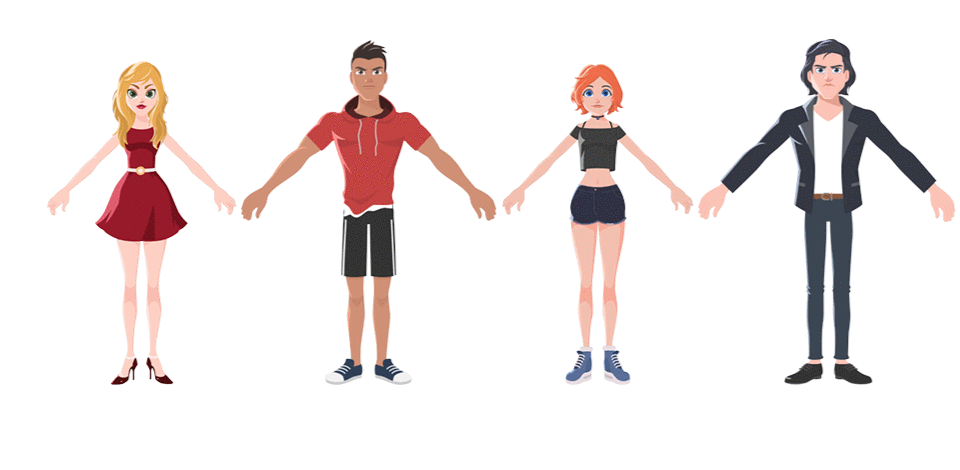 characters - body angles